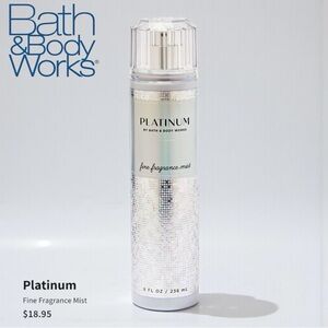 NEW Bath & Body Works, Platinum Fragrance Mist! Award Winning Scent!